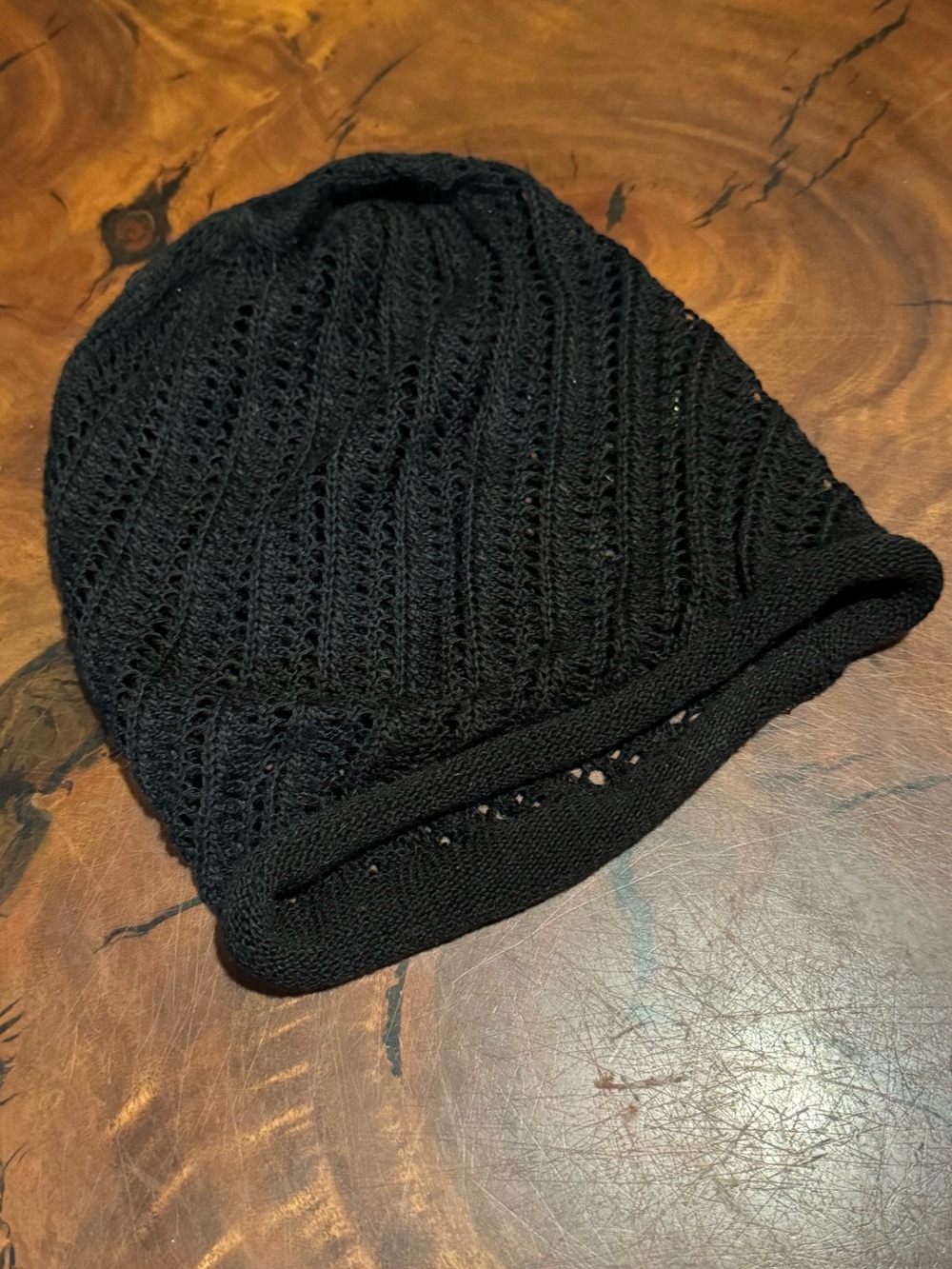 Mixit Black Knit Slouchy Beanie